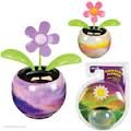 Solar Powered Dancing Flower with Adhesive Base – Colors Vary