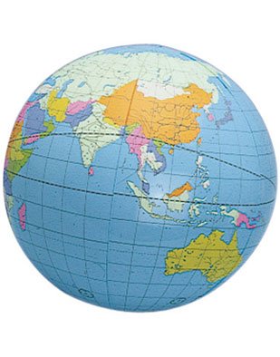 ToySmith 12 inch Inflatable World Globe Novelty