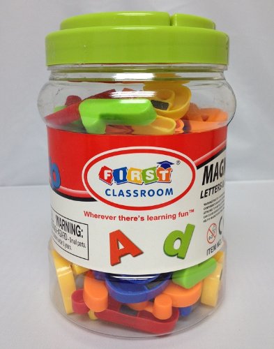 Magnetic Letters & Numbers 78 pcs in Storage Jar – 1.5 inches