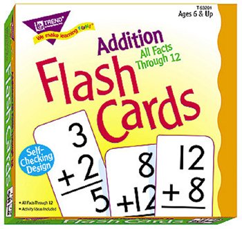 Addition 0-12 (all facts) Flash Cards