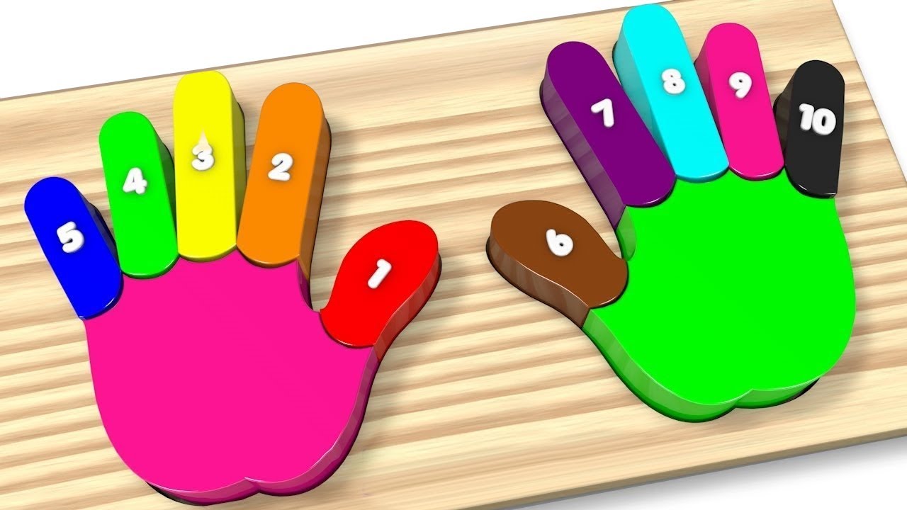 Wooden Colorful Rainbow Hands and Fingers Kids Toys – Toy Learning Video for Toddlers – Kids Toys