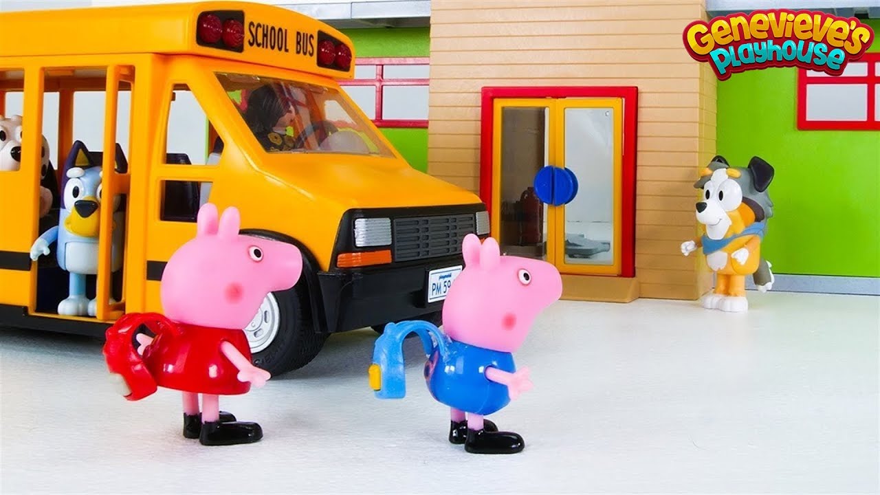 Peppa Pig and Bluey Go to School!