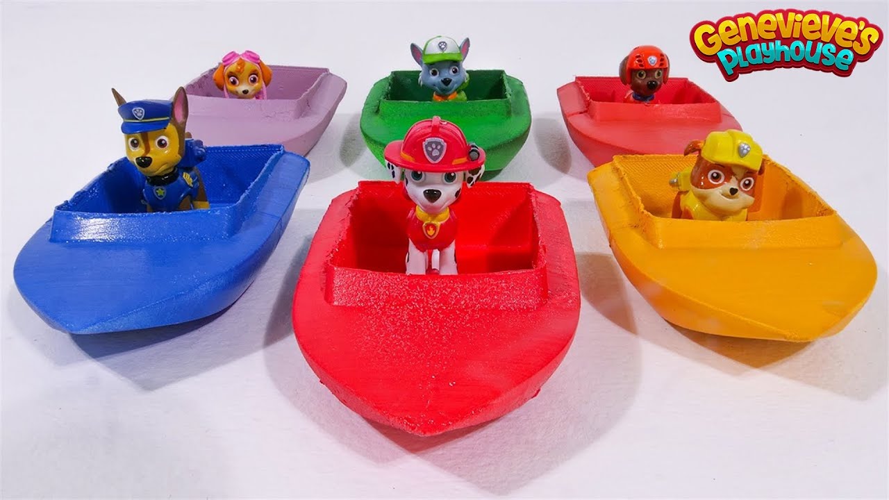 Best Toy Learning Videos for Kids – Paw Patrol Boats Water Play!