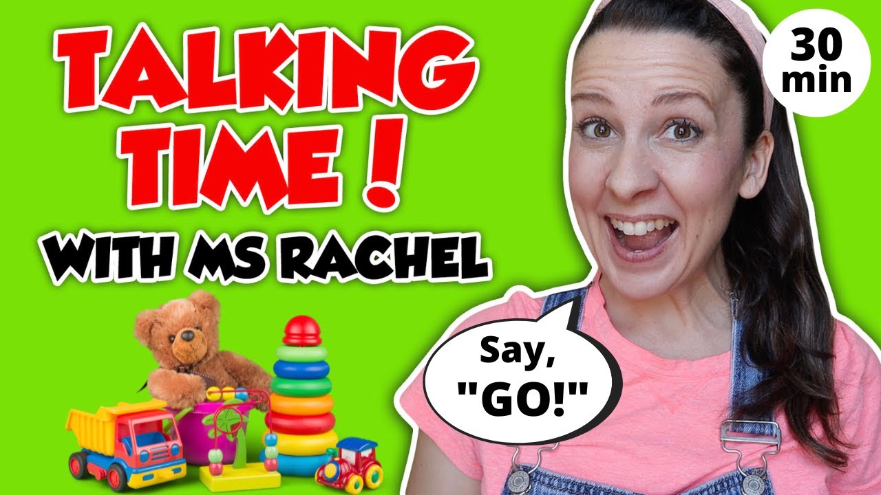 Talking Time with Ms Rachel – Baby Videos for Babies and Toddlers –  Speech Delay Learning Video