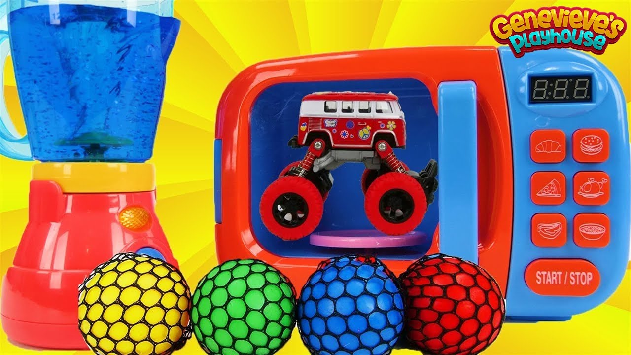 Toy Learning Video for Toddlers Learn Colors with Toy Cars, Monster Trucks, and Gumballs!