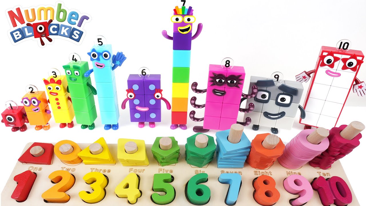 Numberblocks Complete Stacking Puzzle & Find the Missing Shapes and Numerals | Learning for Toddlers