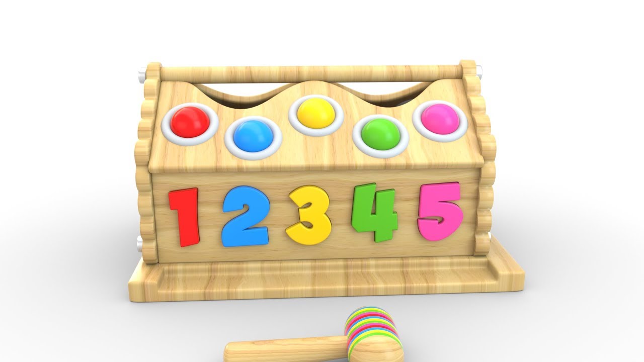 Learn Numbers and Colors with Wooden Hammer Educational Toys – Educational Videos