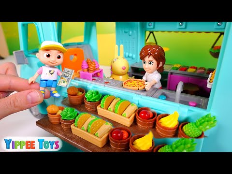 Miss Rabbit Opens a Lil Woodzeez Food Truck | Educational Toy Video for Kids