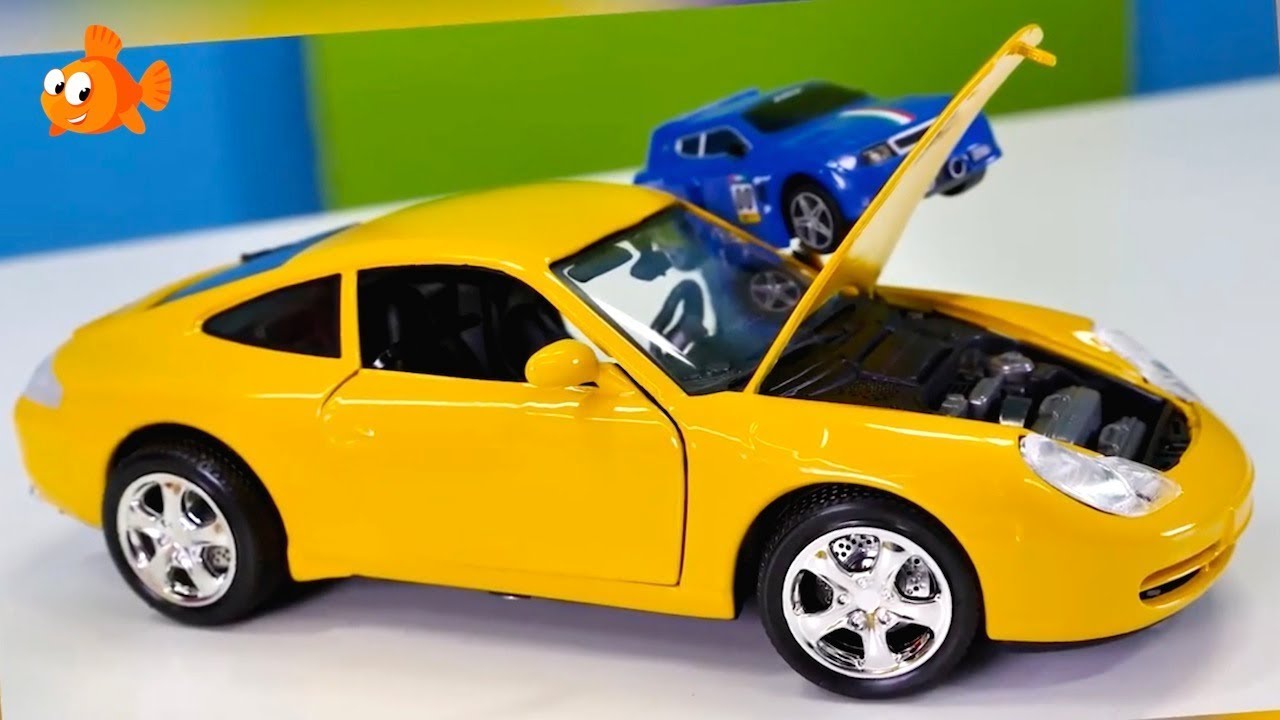 Bburago Toy Cars Construction – PORSCHE 911- Bussy & Speedy Educational Toys videos for kids