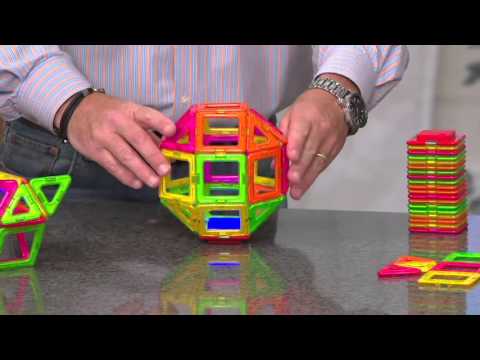 Magformers 28 pc. Glow in the Dark Magnetic Building Set on QVC